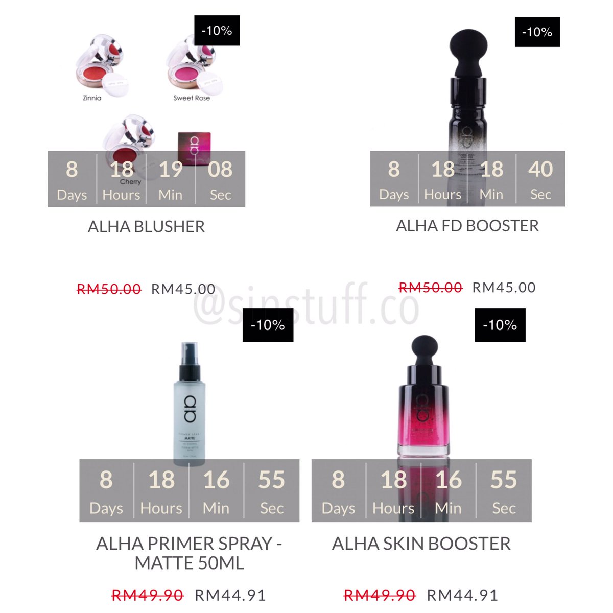  ALHA ALFA COSMETIC 1 Boleh check mana item yang promo tu cepat2!  kot kot dah lama dalam wishlist hehe 