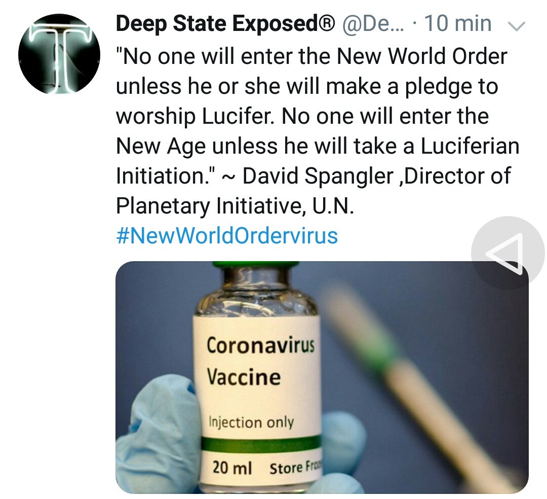 <a href="/allantercalivre/">Allan Dos Santos | Brasil</a> VC vai aceitar a vacina chinesa contra o Corona vírus chinês, feita com financiamento do Bill Gates?
Virá com nano partículas que serão detectáveis através de sensores que serão apontados pra sua testa ou sua mão, tendo características de uma marca da besta tecnológica. Aceita?