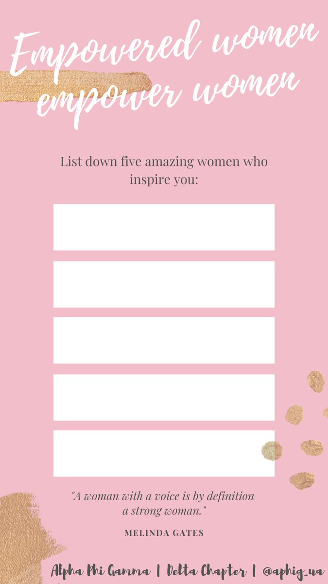 uaaphig's tweet photo. Fill out this template &amp; let the amazing women in your life know how they have inspired you! Don’t forget to share &amp; tag us on Instagram @ aphig_ua ! #APhiGSpeaks 💜
➡️https://t.co/eBoMRSfQUy https://t.co/e7igMvWPje