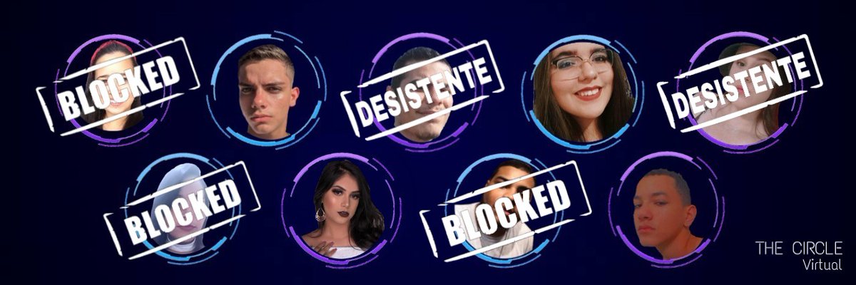 THECIRCLEVIRT01's tweet photo. Parabéns aos semifinalistas e Top 4 do The Circle Virtual. 
@ZayrickAriel
@isathecircle 
@isisarti 
@vitu_sz 
- 3 de vocês seguirão para a Grande final, onde apenas 1 levará o Título de Campeão (ã) do TCV.  
#Retafinal #TaAcabando #Survivors #peitoapertado #CircleSentimental https://t.co/9Klp3azv1w