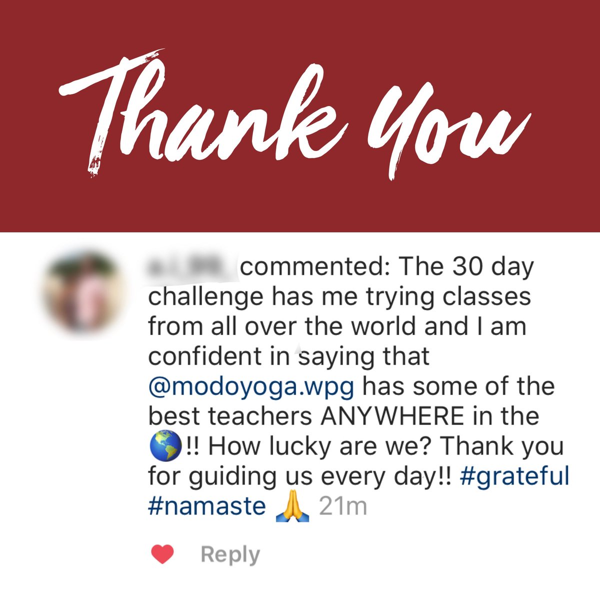 modoyogawpg's tweet photo. Big love for our teachers! 🙏 🙏 🙏
.⠀
.⠀
.⠀
.⠀
.⠀
@ModoYoga #ModoOnline #HomeIsModo #ModoAtHome #APlaceForAll #CalmFitInspired #ModoFamily #WeAreModo #ModoYoga #ModoMood #6Pillars #BeHealthy #BeAccessible #BeGreen #BeCommunity #LiveToLearn #BePeace #homepractice https://t.co/uWnEdi281W