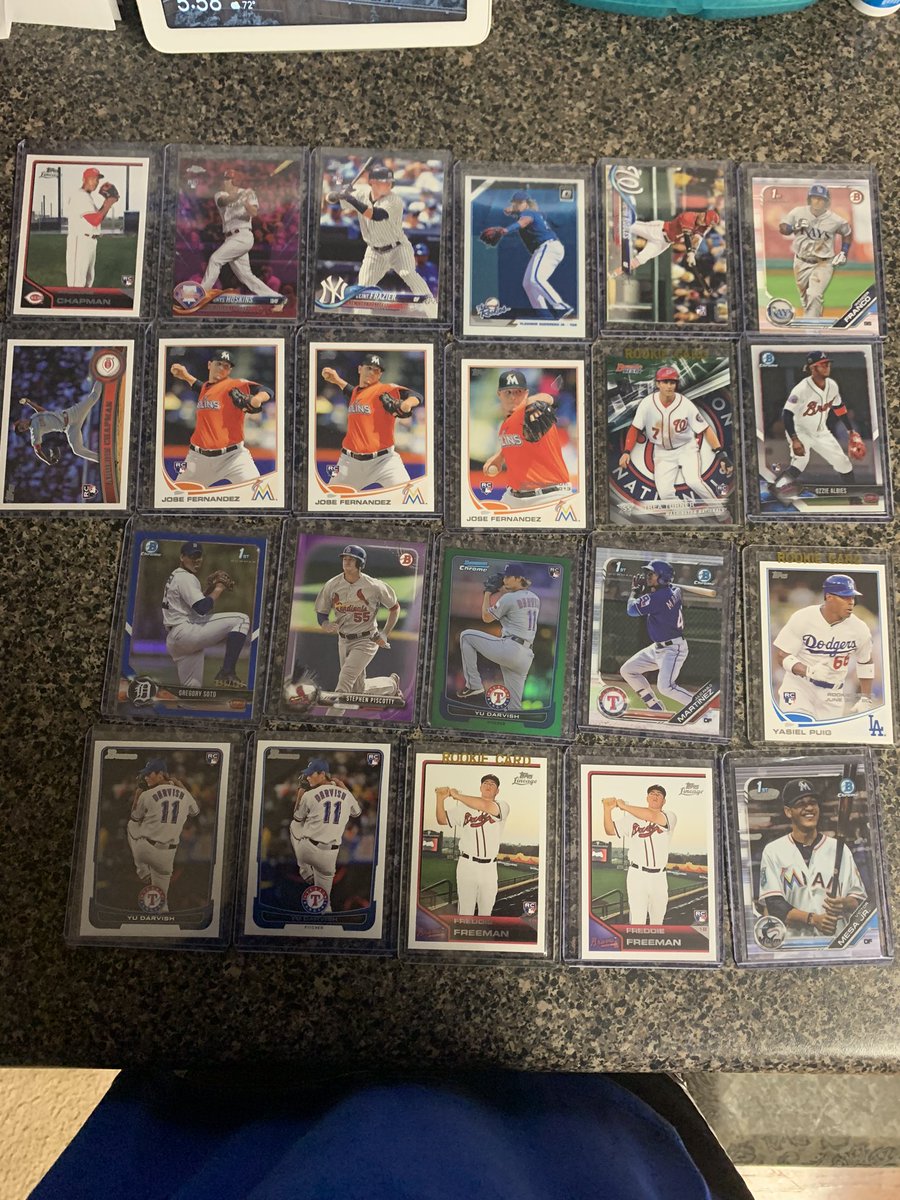 Last rookie lot. Just a bunch of my older favorites (Yu, Jose, young Chapman) just some lower end stuff I enjoy. Think I paid $30-35 for all 22. Wasn’t too bad thanks everyone for the deals on these.