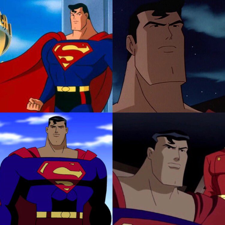 Idk where this image of the forever smiling Supes comes from. Hes not some caricature that always smiles no matter what happens or how horrible the situation.The one I grew up with was a pretty serious guy. He smiled only when he had reasons to, like being with friends n family
