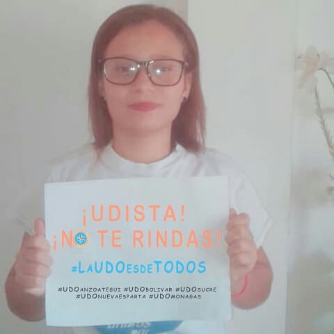 AnguloIviannys's tweet photo. Hoy nos volvemos a unir por la universidad , ya basta de tanta maldad y tanto ensañamiento a una casa de estudio La delincuencia no puede ganarle a la educación amigo UDISTA no te rindas #UDOcomodueles #UDONS #UDOSOS #LaUDOesDetodo #MUDE #UDOnoterindas #laUDOnoestasola https://t.co/ajitAudgbi
