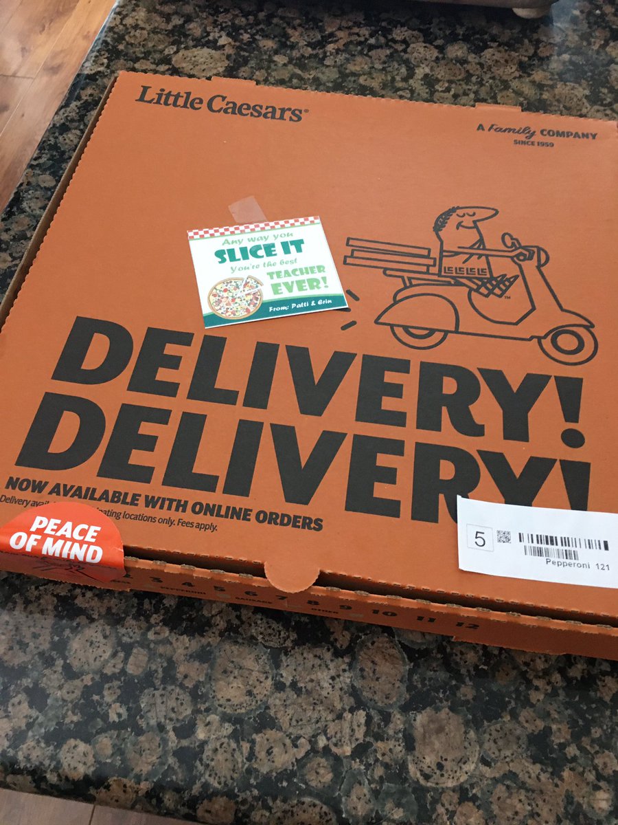 What a special surprise! 💕 My school principal and asst. principal dropped off a pizza for lunch. So amazing! I am so lucky to have two amazing principals! 😊 Thank you <a href="/pparson28/">Patti</a> and <a href="/ErinGates99/">Erin Gates</a>  <a href="/LiveElementary/">Live Oak Elementary</a>