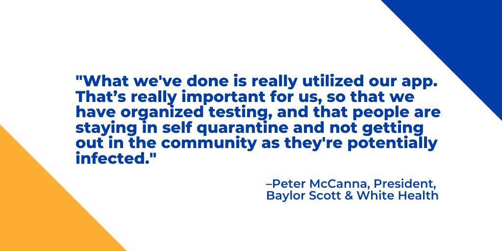 As the healthcare sector faces new challenges, our president Pete McCanna explained to <a href="/garybisbee/">Bisbee Gary</a> how innovation and virtual care are having an impact in the response to #COVID19.
bit.ly/2VrIzMA