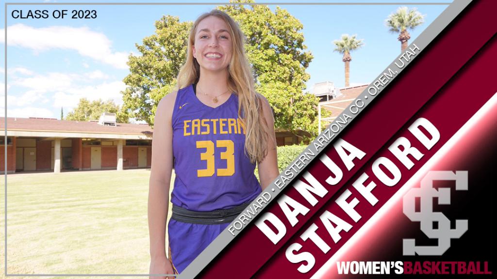 Santaclarawbb's tweet photo. Welcome Danja Stafford, a transfer from Eastern Arizona CC, to the #SCUBroncos! #StampedeTogether
https://t.co/EezBs5wrAh https://t.co/GDnfqxjhjN