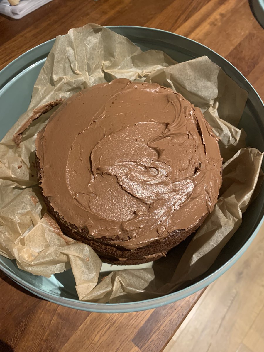 Chocolate cake made for my lovely team <a href="/uhcw_inf_con/">Infection Prevention Control 💙</a> #cakewednesdays