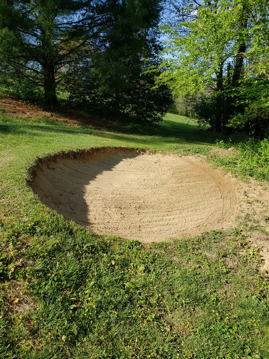 bradharrisgolf's tweet image. Quarantine Home bunker. #StayHome #backyardprojects #golfisfun
