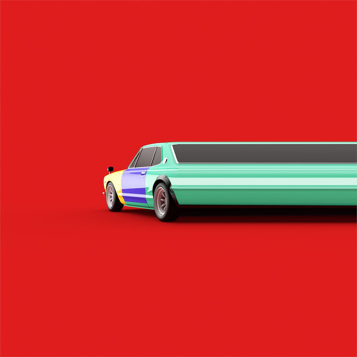 MDWalczak's tweet photo. The Harlequin Hakosuka
#jdm #datsun #skyline #hakosuka #fendermirror #nissan #harlequin #surrealism #satisfying #loop #c4d #redshift #jdml #japaneseclassics #advan #harlequin #volkswagen https://t.co/dUTBNoOq6x