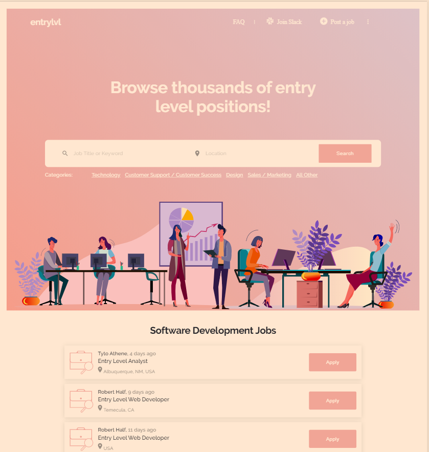 releasing the new design for entrylevel.io soon. New design is made with Material-UI #webdevelopment