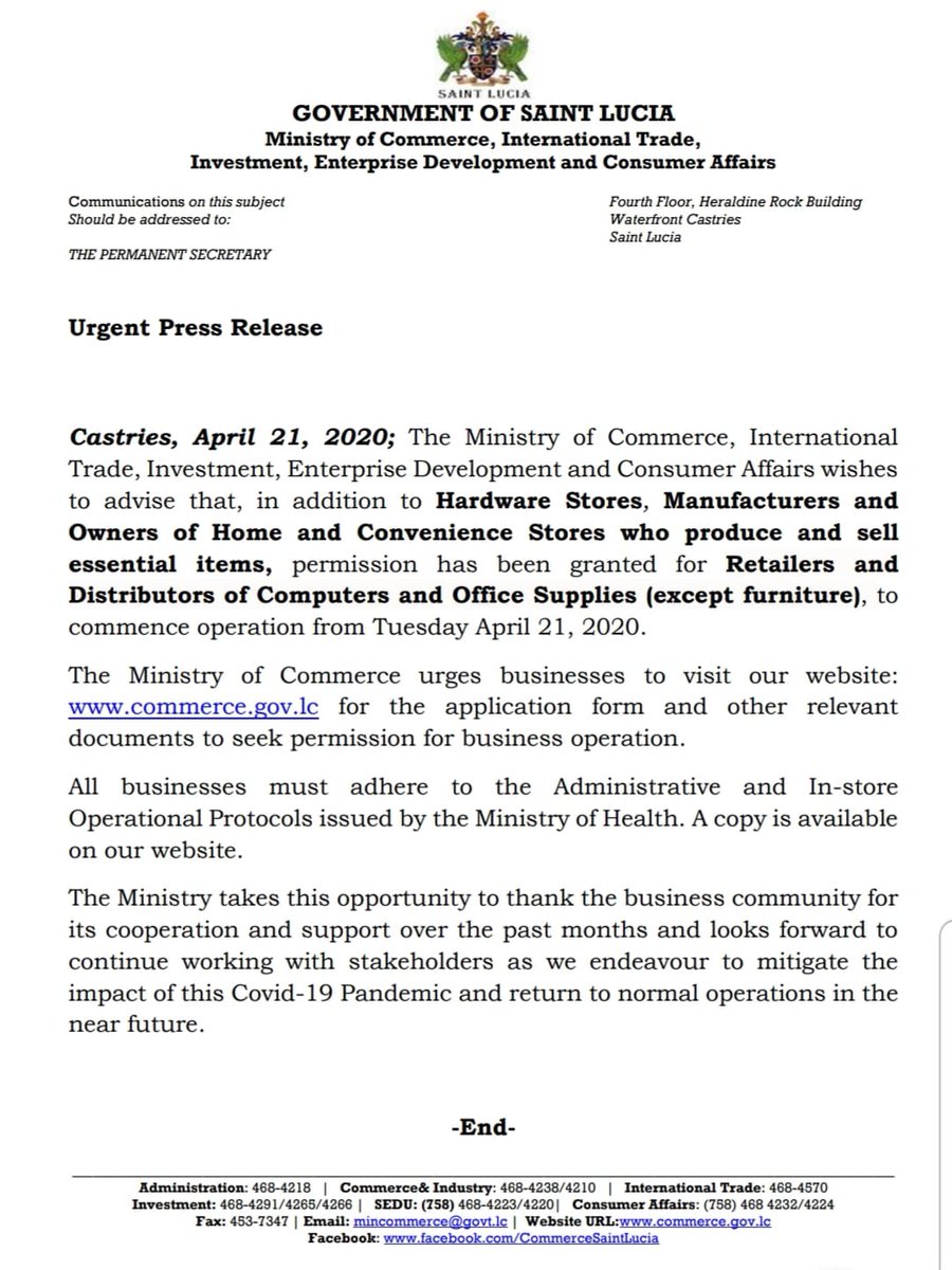 St. Lucia Chamber tweet media