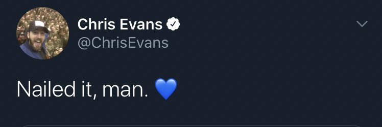cevanslight's tweet photo. chris evans and his love for blue hearts 💙 https://t.co/LlTUe1vYIb