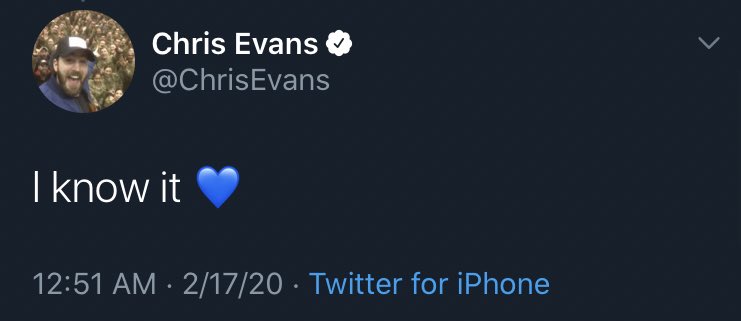 cevanslight's tweet photo. chris evans and his love for blue hearts 💙 https://t.co/LlTUe1vYIb