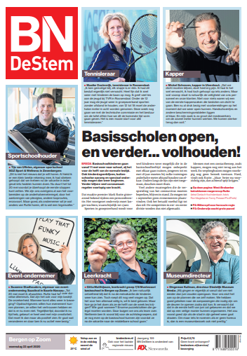 nielsherijgens's tweet photo. KRANTJE - We maakten eens een keertje een heel andere voorpagina: zes West-Brabantse betrokkenen reageren op de nieuwste corona-besluiten.

#frontpage #bndestem #regiokrant https://t.co/eKEREJ9C5s
