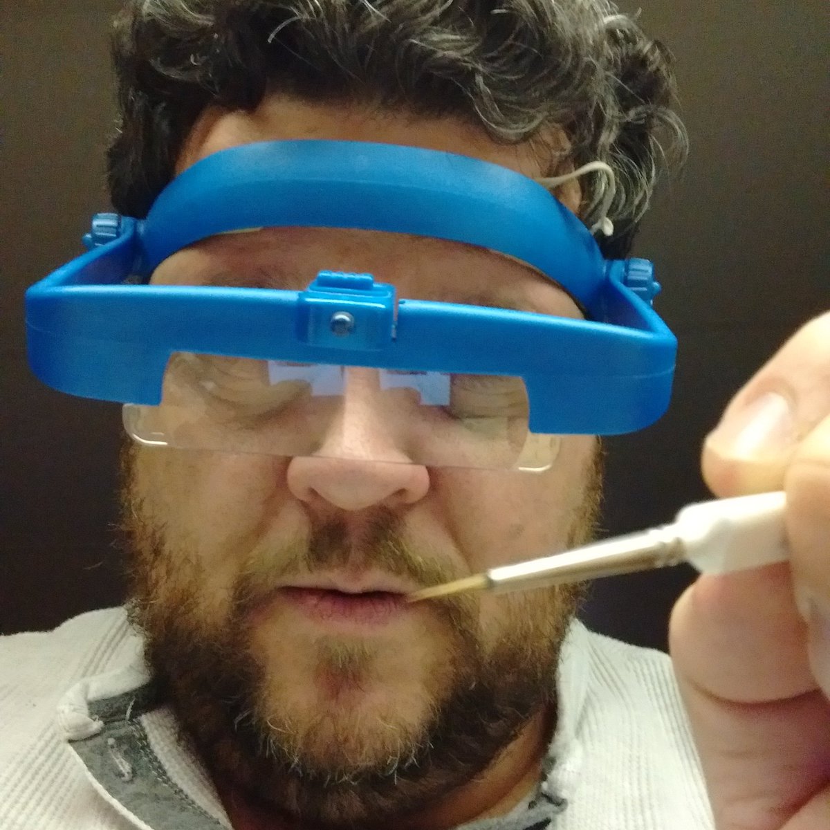 scifiscott's tweet image. Makes me wonder what miniatures see when painting them. #tableready #starwars #legion #paintingminis