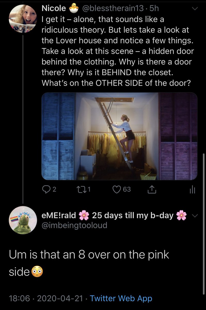 So  @imbeingtooloud just discovered there’s a faded 8 in the room with the hidden door... It’s also kinda interesting that it’s the room that has the dress from the BACK of the Speak Now CD, and of course, Speak Now is 8 letters.