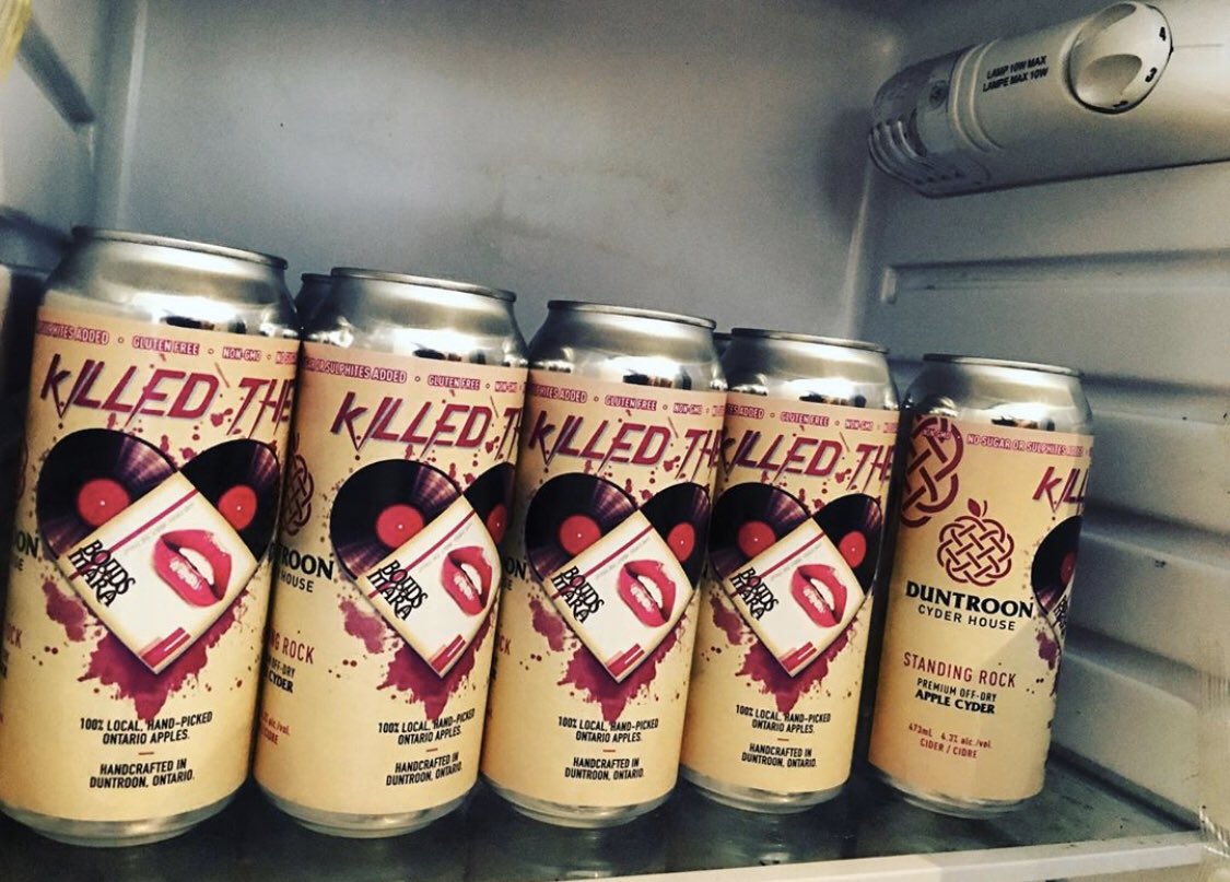 The fridge in Sal’s movie theatre is #stocked. Who else has tried this brew from <a href="/BondsOfMara/">Bonds Of Mara</a> &amp; <a href="/DuntroonCyder/">Duntroon CyderHouse</a> ✨