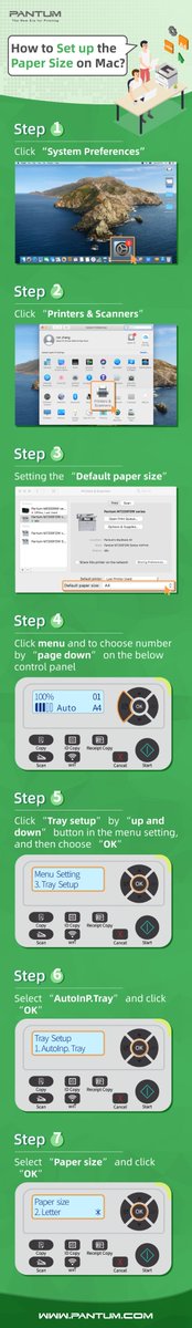 PantumPrinter's tweet photo. 💡Sometimes you may want to change the paper size from A4 to Letter. How to set up on PC and the #printer? Here is a detailed guide:
Pantum #PrinterExpert Lesson22
#business #office #smb #efficientworkcompanion https://t.co/8RSCrUL4cU