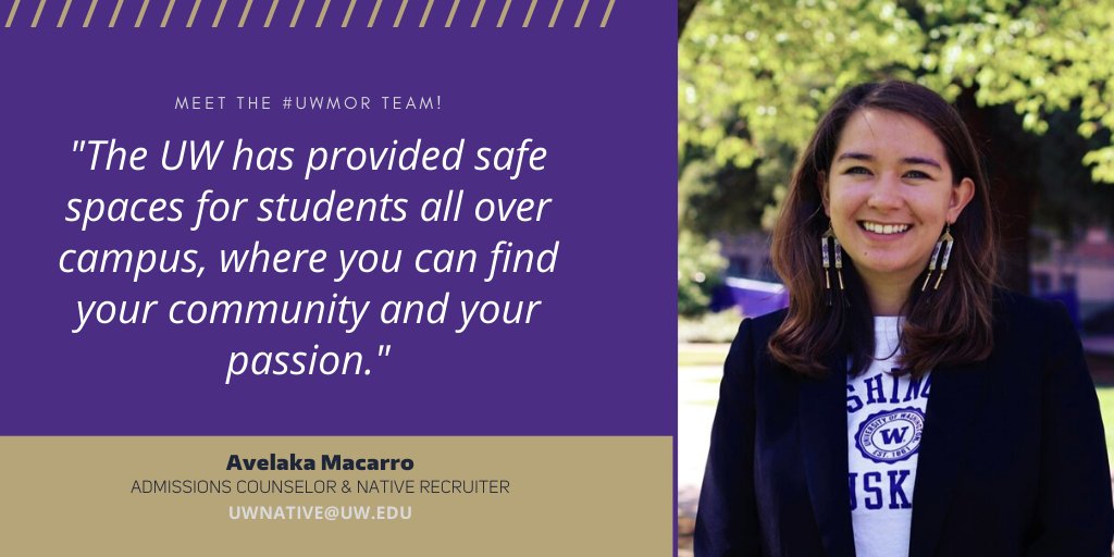 uwomadmor's tweet photo. Meet Rose, Program Coordinator
Why #UW? "The University of Washington fosters community, equity, and diversity. UW creates a sense of belonging in a supportive &amp; inclusive environment that empowers you to learn, grow, and pursue your passion in life." 
#MeetTheTeam #UWMOR #UDub https://t.co/k5H7Y35lBC