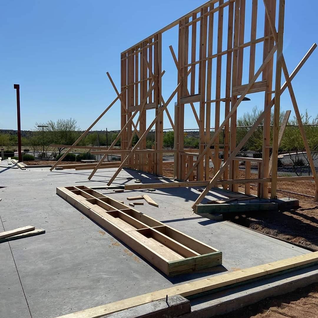 UAZInnovation's tweet photo. Framing going up! More progress is being made on the construction of The University of Arizona Center for Innovation at Oro Valley, an incubator dedicated to the supporting Arizona's biotech startups. https://t.co/LT6jNvSazC