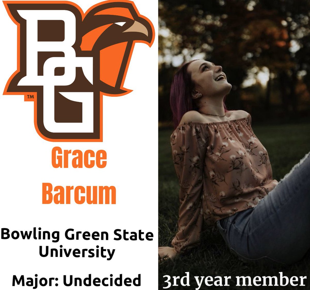 We decided to jump on the train and highlight one of our select seniors each day! For today’s senior highlight, meet Grace Barcum! Congratulations Grace! We are so proud of you! Go Falcons!❤️🎶