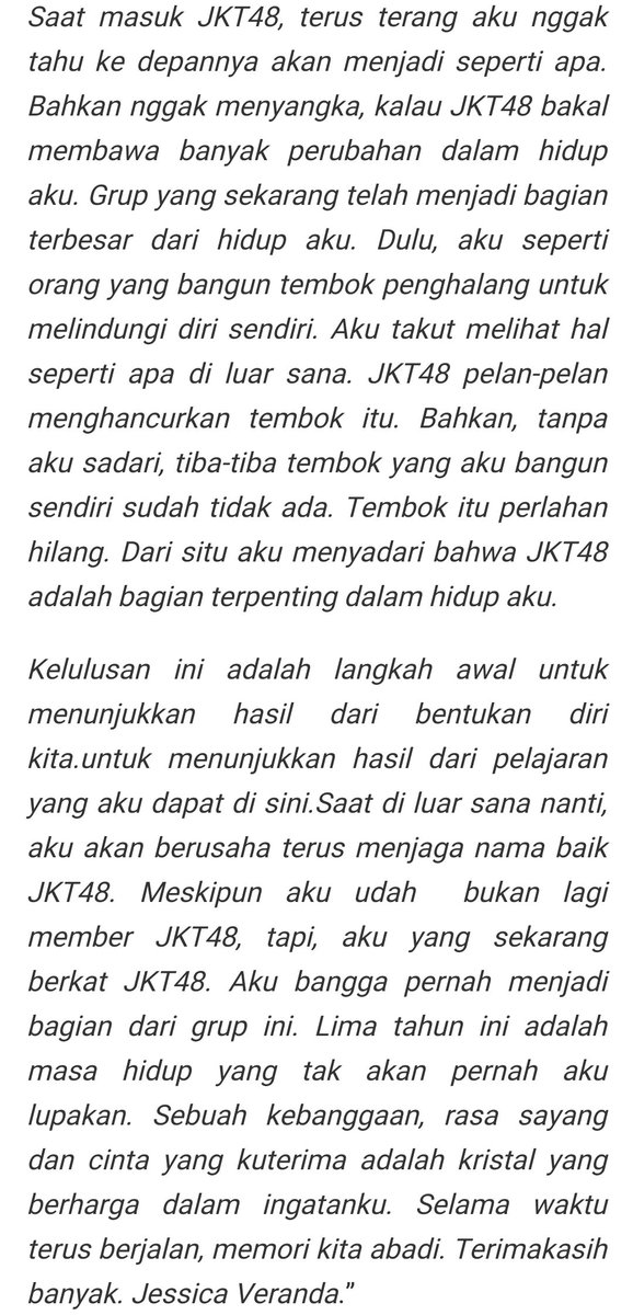 Dan ini surat yg dibaca kak <a href="/jcvrnd19/">Jessica Veranda</a> 🥺🥺🥺