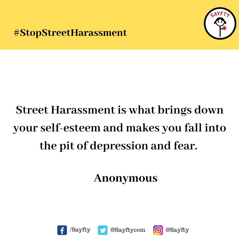 It's International Anti-Street Harassment Week. Help us Raise Awareness.Complete the following sentence:Street Harassment is _____________ #StopStreetHarassment