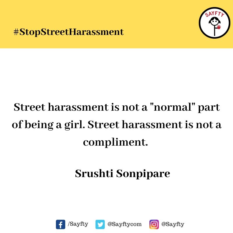 It's International Anti-Street Harassment Week. Help us Raise Awareness.Complete the following sentence:Street Harassment is _____________ #StopStreetHarassment