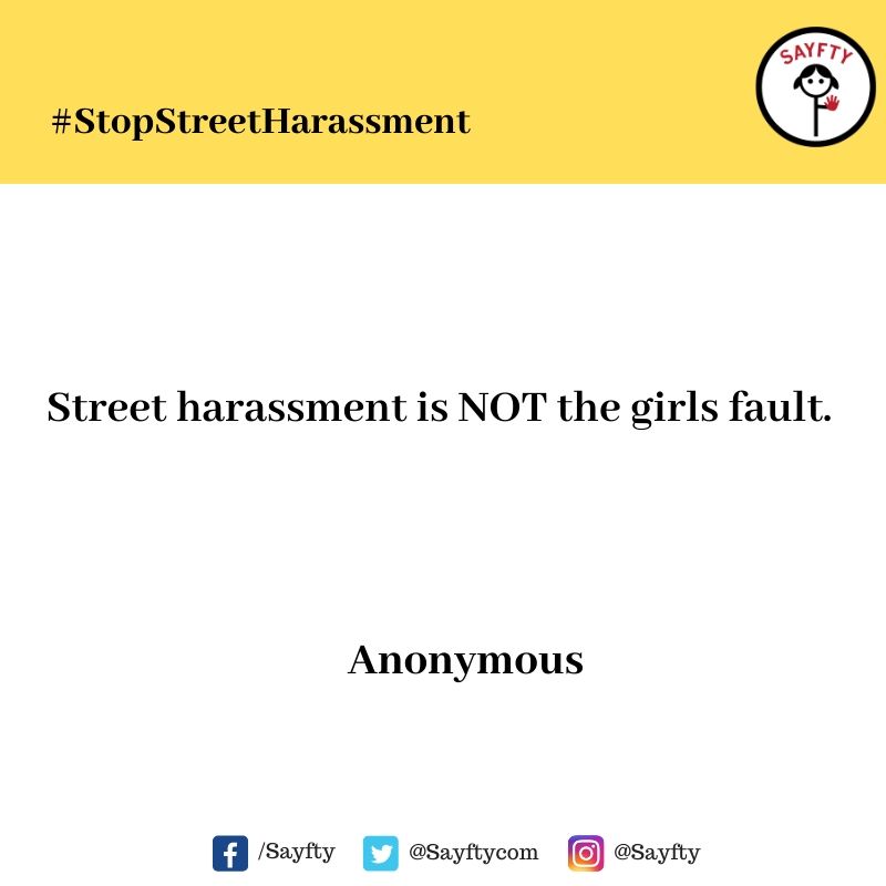 It's International Anti-Street Harassment Week. Help us Raise Awareness.Complete the following sentence:Street Harassment is _____________ #StopStreetHarassment