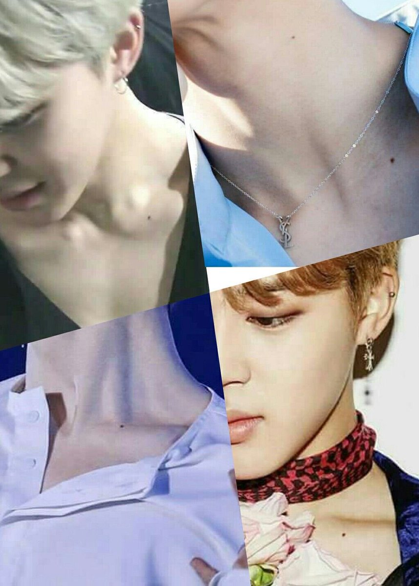 Jimin’s collarbones