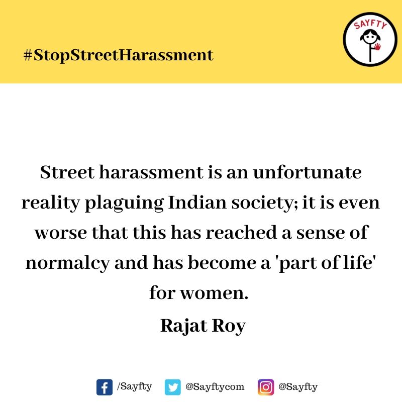 It's International Anti-Street Harassment Week. Help us Raise Awareness.Complete the following sentence:Street Harassment is _____________ #StopStreetHarassment