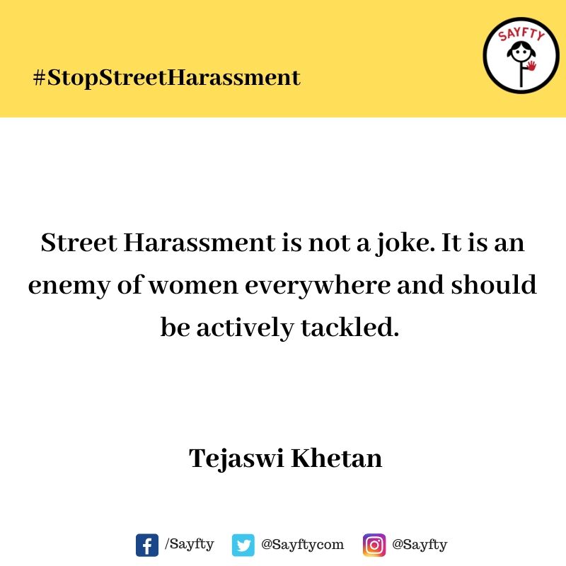 It's International Anti-Street Harassment Week. Help us Raise Awareness.Complete the following sentence:Street Harassment is _____________ #StopStreetHarassment