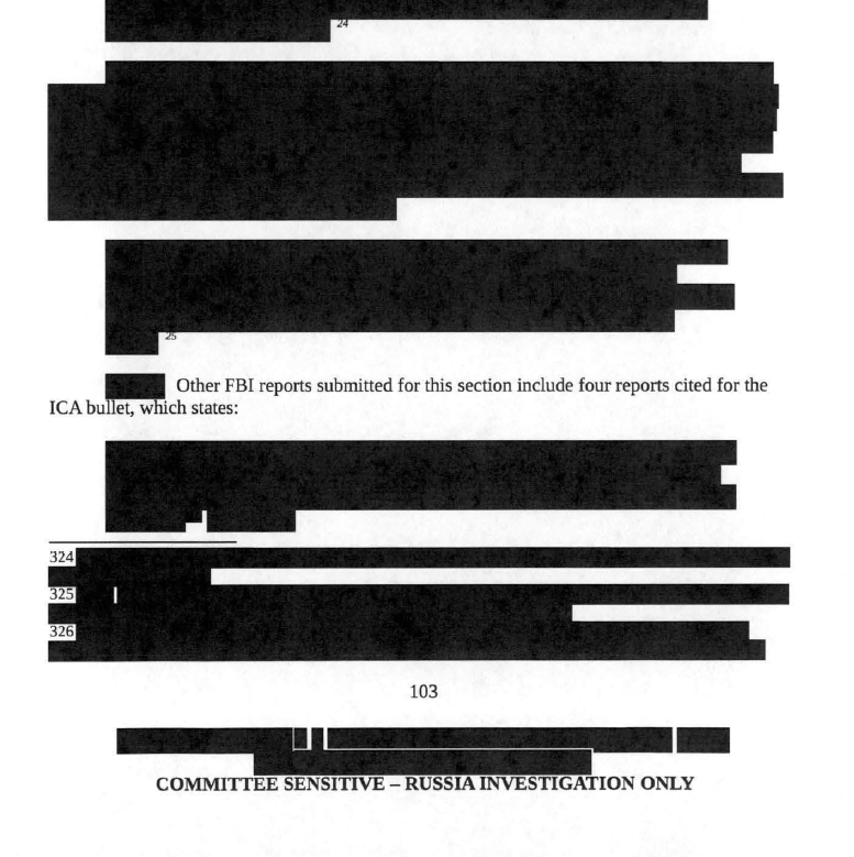 On the topic of "Russian Cyber Intrusions Into State ElectoralInfrastructure,” the committee found that one FBI report was missing.