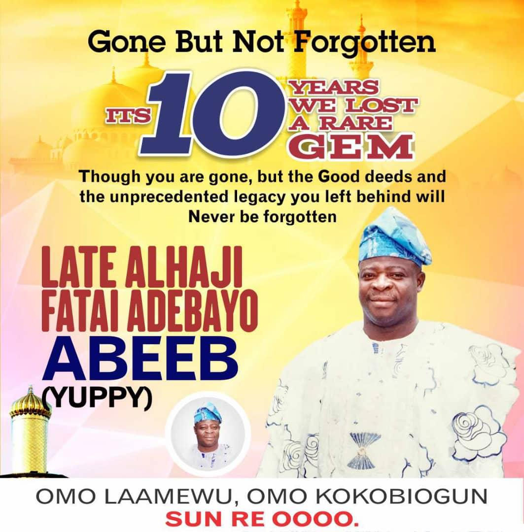 emeritus001's tweet photo. On the 22nd of April 2010 the whole of Apomu township mourn the demise of a great leader and an astute politician one of the best executive chairman Isokan local government has ever had... 
May Almighty Allah grant you Jannat-ul-fridaus.... https://t.co/VBIQkfOPHx