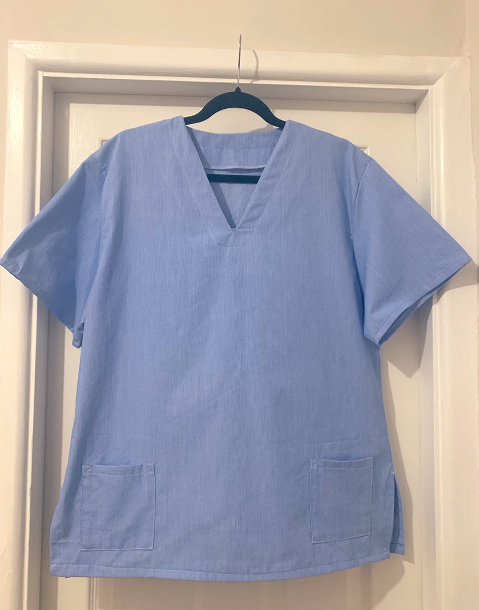 SteffiNicola's tweet photo. One scrub top complete ✅ a lot more to go 😊🧵✂️ #dresstheNHS #scrubhub Sewing is keeping me so happy throughout this pandemic https://t.co/YOFTmXDjRO