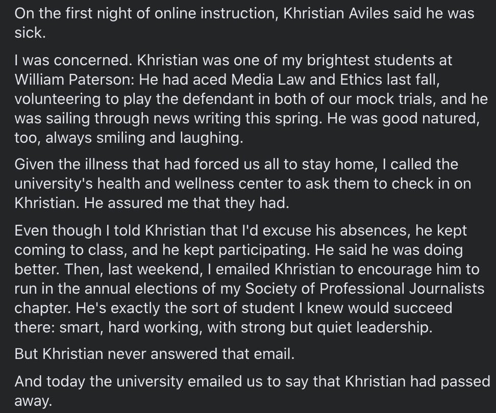 nickhirshon's tweet photo. In memory of Khristian Aviles. https://t.co/3CIntAkhGX