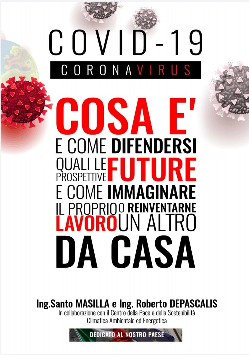 abbiamo scritto un eBook gratuito in cui leggere cose inedite e capire cose non dette, scaricabile dal link:
we.tl/t-xQqngKnmDf
Ingg. De Pascalis &amp; Masilla