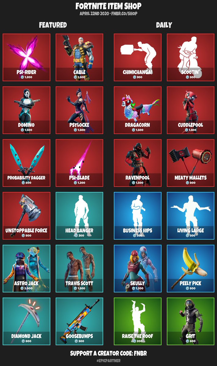 Fnbr Co On Twitter Fortnite Item Shop For April 22nd 2020 Https T Co Nxpckxmqqb Use Creator Code Fnbr If You D Like To Support Us Epicpartner Set Personalised Reminders On Our Ios App Https T Co 2kmeb0k4z0 Https T Co Cord4ldzgg Fortnite Item Shop April 21 2020 Fortnite Item Shop April 21 2020 Fnbr Co On Twitter Fortnite Item Shop For April 22nd 2020 Https T Co Nxpckxmqqb Use Creator Code Fnbr If You D Like To Support Us Epicpartner Set Personalised Reminders On Our Ios App Https T Co 2kmeb0k4z0 Https T Co Cord4ldzgg