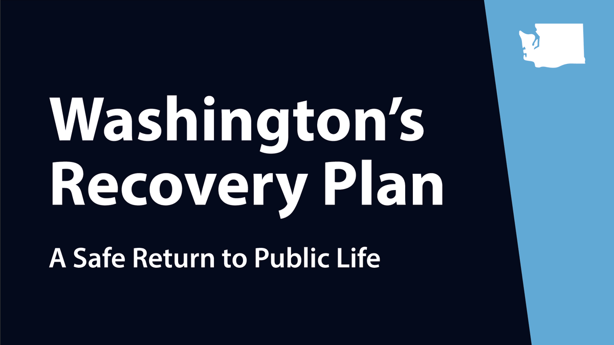 One month ago, WA faced an unmitigated public health and economic disaster. Washingtonians have answered the call to slow the spread. Though we have a long way to go, we can now plan how to recover from this crisis. Here's the outline of WA's Recovery Plan. 1/8
