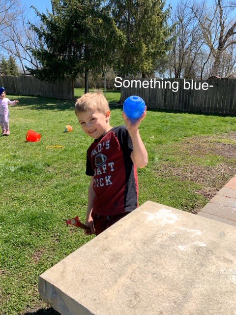 Enjoying a nature scavenger hunt on a sunny day! #millerinspires