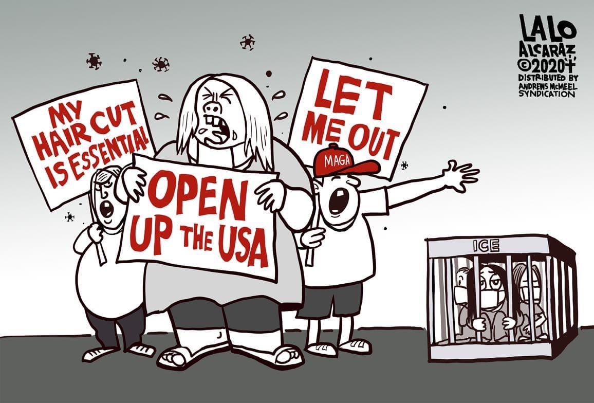laloalcaraz's tweet photo. Let them out! Please share #laloalcaraz cartoons. https://t.co/sO8IJg3RQe