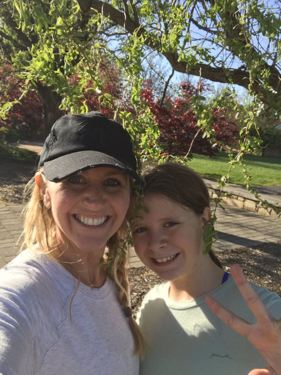 CPESKinder's tweet photo. Ms. McCarthy and her daughter Kayleigh walked the Vienna town green to get ready for Earth Day!  #ViennaTownGreen #CPESbelieves https://t.co/voH3MxdHu1