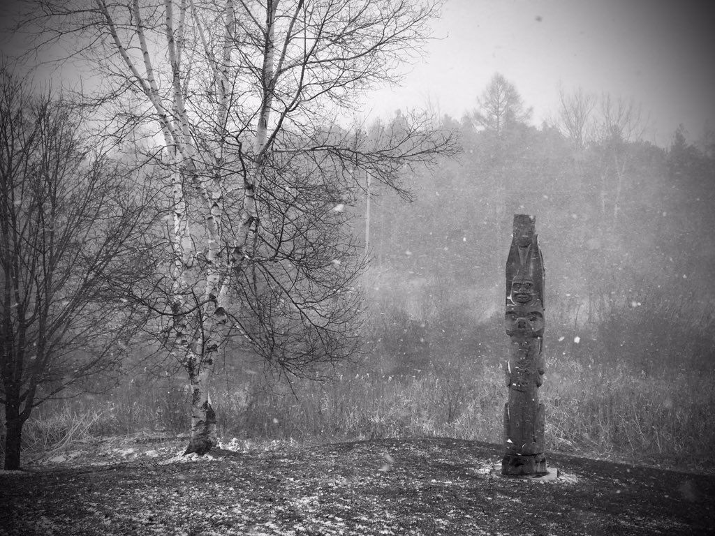 Just your typical Canadian spring snow squall.