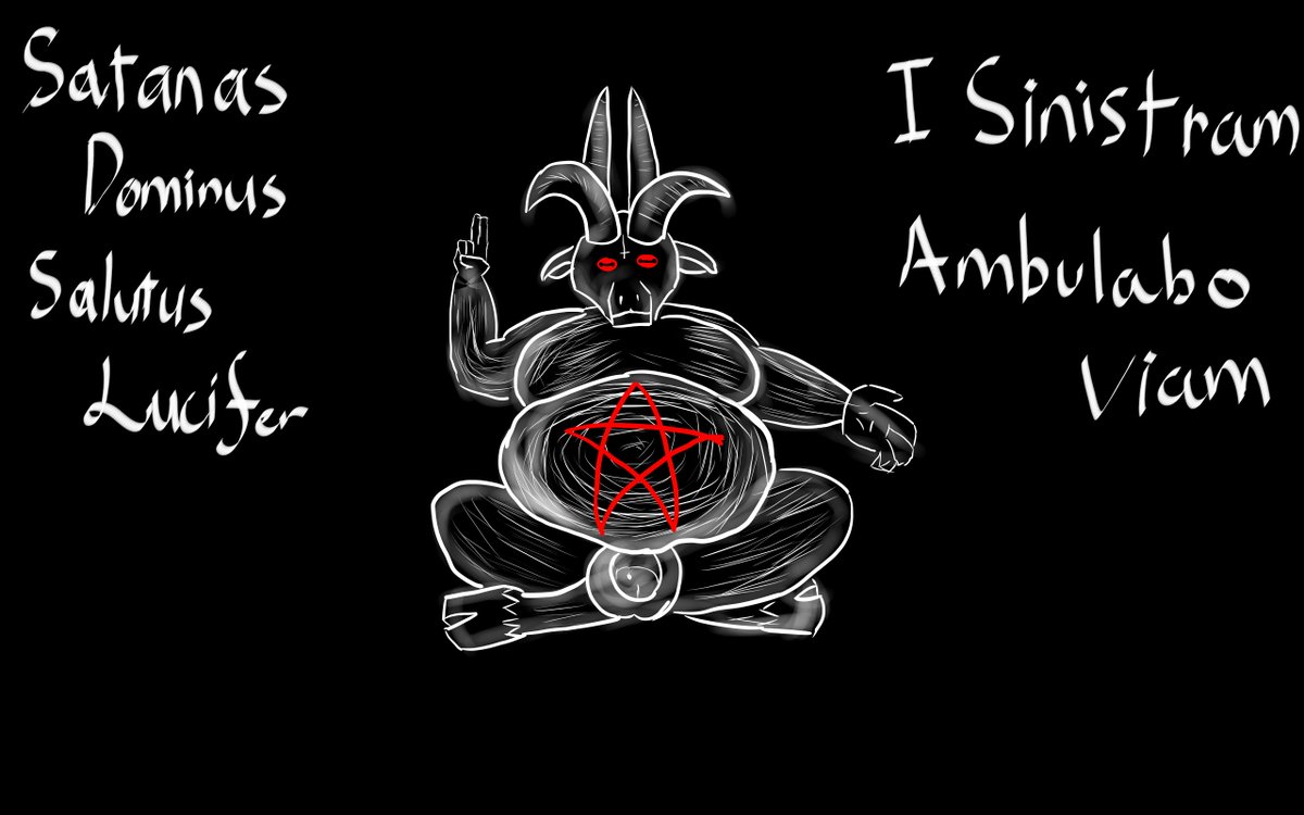 GoatBaphomet's tweet photo. Just some edgy stuff. But it is special to me so I will post it anyway. Inspired by some white pencil on black paper art pieces. https://t.co/DeydE1z1ZH