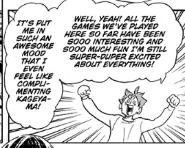 (this part is so funny to me because literally 30 chapters later hes in brazil thinking of kageyama while he eats breakfast, but i digress)