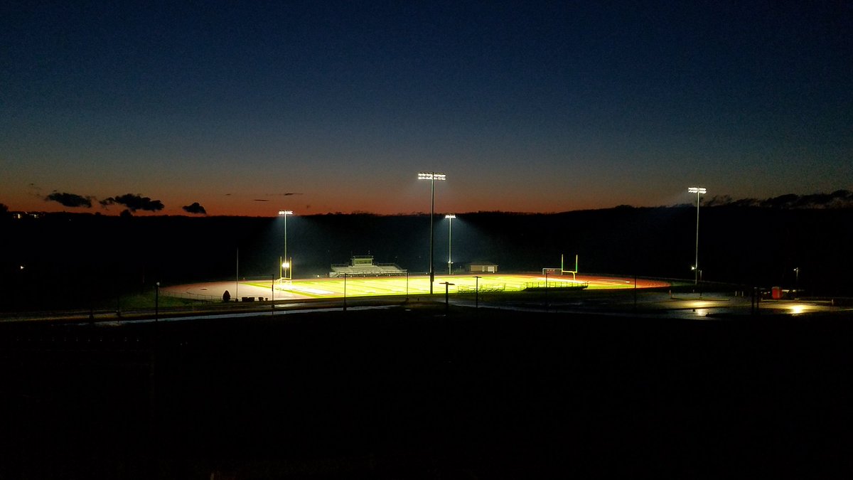 SpecNews1Worc's tweet photo. St. John's Pioneer field all lit up in honor of the #Classof2020.

@SJHS_PioneersAD @SJShrewsbury https://t.co/EEcFBcAYwv