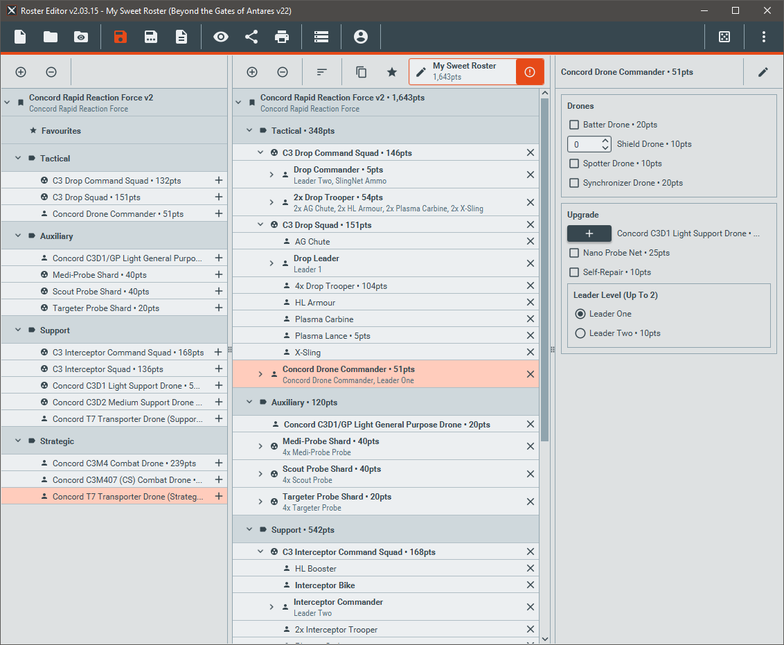 Battlescribe screenshot