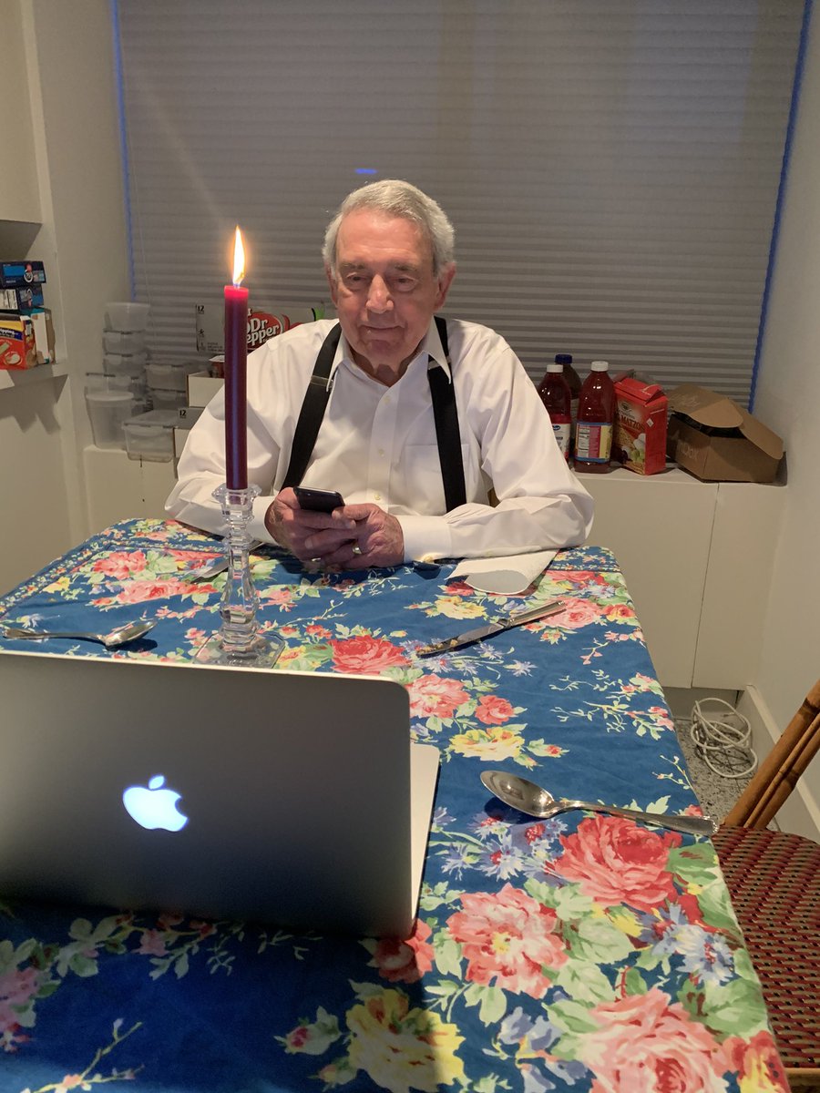 Today is my grandparents’ 63rd wedding anniversary. Coronavirus may be keeping them apart but it hasn’t stopped their love for one another. They’re Zoom dating and eating ice cream together right now. So much love.