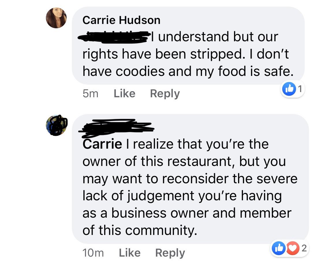 Seriously unprofessional...I am all for supporting small businesses, but not when they are putting the heath of our community at risk.